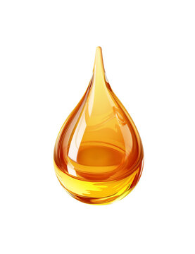 oil drop on transparent background
