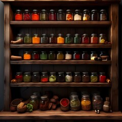 Rustic Kitchen Shelves