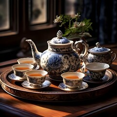 Tea Set on a Tray