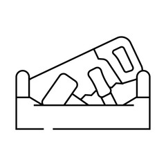 toy tools baby line icon vector. toy tools baby sign. isolated contour symbol black illustration
