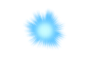 Realistic blue light sparkle with lens flare isolated on transparent background. light burst explosion. Blue light rays effect. Luxury events decoration design elements. PNG, Cut-out	