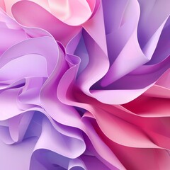 Obraz premium Abstract wallpaper created from Pink and Purple 3D Soft Shapes. Multicolored