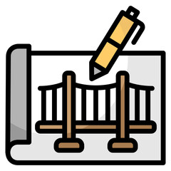 Bridge  Icon Element For Design