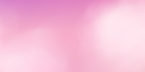 Panoramic abstract pink blue sky background. Skyscape with fluffy clouds. Gradient fantasy paradise background.
