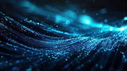 Abstract Blue Light Lines