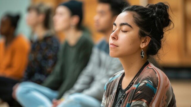 A mindfulness and meditation workshop, teaching participants how to cultivate inner peace