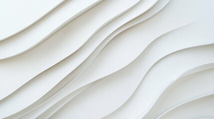 Obraz premium Abstract White Curved Pattern