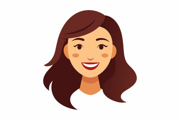 Head of a young woman from the shoulder