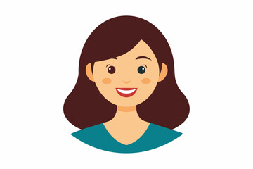 Head of a young woman from the shoulder