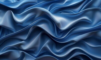 Obraz premium abstract blue wavy cloth