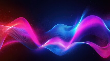 Fototapeta premium Abstract Neon Wave Background