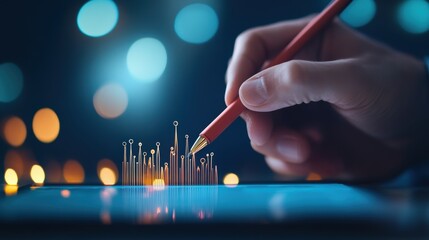 A professional project manager uses a digital pen to annotate a Gantt chart displayed on a tablet screen, discussing critical milestones with colleagues.