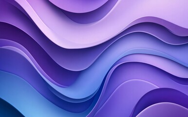 Abstract purple and blue gradient wavy background.