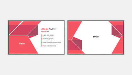 Vector design unique professional business card template
