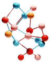 PNG  Molecules toy white background research.