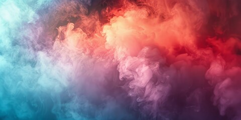 Abstract heavy multicolor cloud of haze