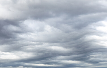 Sky replacement gray and white low overcast clouds