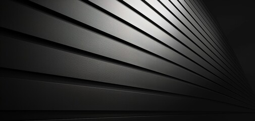 Obraz premium Abstract black textured stripes with a slight curve.