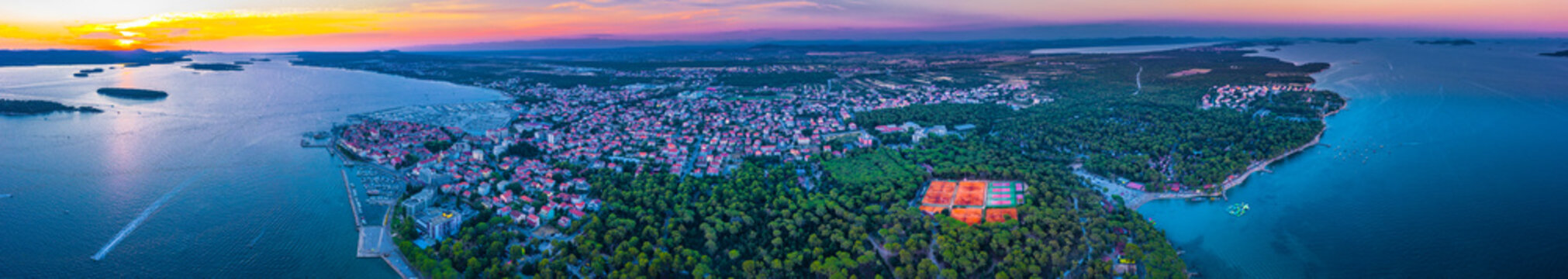 View of the Biograd reviera in Dalmatia region, Croatia Europe.