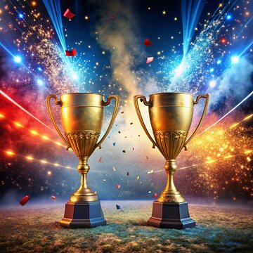 Trophy Raining Background