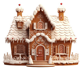 PNG Gingerbread house dessert cookie icing.