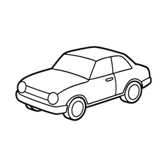 Car silhouette design on white background