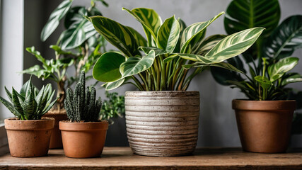 Fototapeta premium Potted House Plants