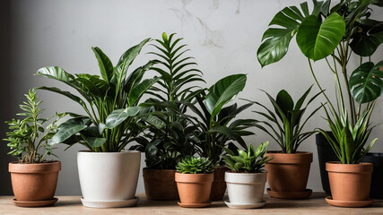 Obraz premium Potted House Plants