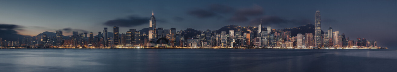 Obraz premium Hong kong morning panorama