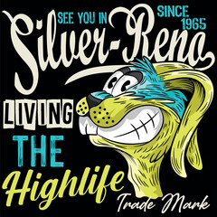 Crazy rabbit design with different types of fonts, both biker and sports texts, flags and more interactive colors. Attractive and modern style.