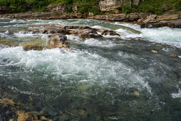 Abisko river canyon in Abisko National Park, Sweden