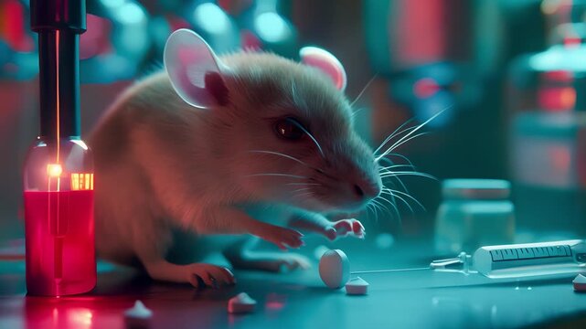 Testing drugs and vaccine on a mouse, Laboratory animals, Animal Inoculation	