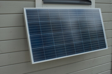 Solar panel on the wall