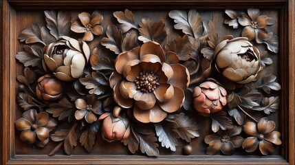 decorative panel with geometric designs