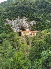 Fototapeta premium monastery of Covadonga, Asturias in the mountains