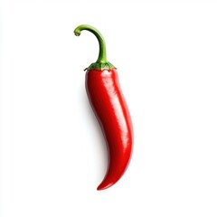 Red Chili Pepper Isolated on White Background
