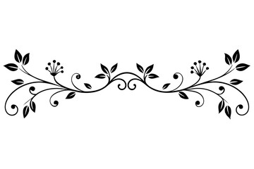 Intricate Floral Border SVG: Elegant Vector Cut Files for Cricut & Silhouette | Clipart, Graphics, T-Shirt Designs