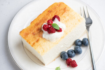 Cottage cheese cake Zapekanka, cheese casserole