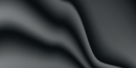 Blurred black silk fabric. Iridescent and shining like a star in the night sky, It has a taffeta-like body but a smooth surface that creates a subtle sheen.