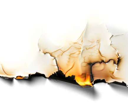 PNG Burnt paper abstract art