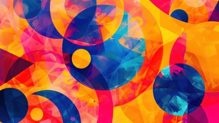 Fototapeta premium Abstract Colorful Circles