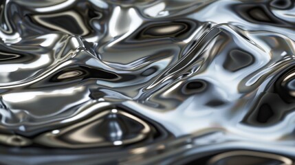 Silver Surface. Abstract Concept with Focused Silver Texture