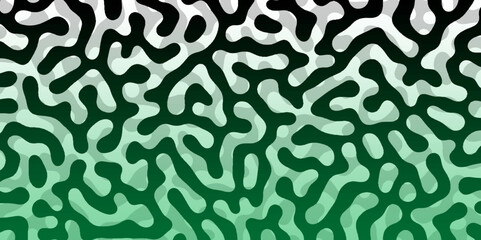 Abstract Turing organic wallpaper with background. Turing reaction diffusion monochrome seamless pattern with chaotic motion. Natural seamless line pattern. Linear design with biological shapes.