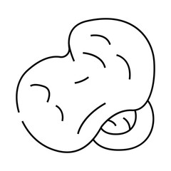 popcorn tasty snack line icon vector. popcorn tasty snack sign. isolated contour symbol black illustration