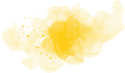 Yellow, gold, Colorful watercolor splashes. Abstract background vector.Illustration for prints, wall art, cover and invitation cards, logo