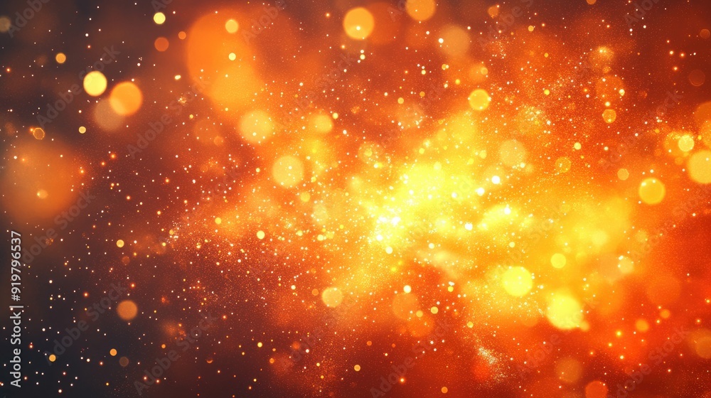 Canvas Prints ember overlay. red glowing fire sparkles in cosmos science explosion background