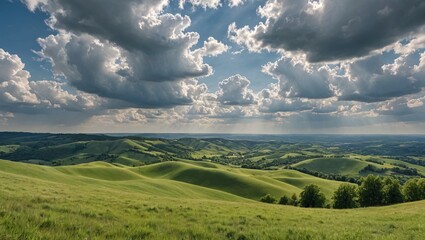 Obraz premium Serenity in Motion Rolling Hills Landscape