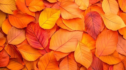 Obraz premium Vibrant Autumn Leaves Background