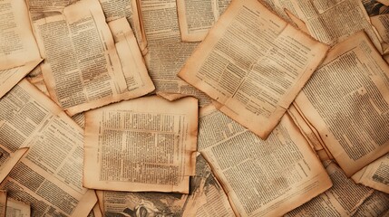 Obraz premium Vintage Textured Pages Background