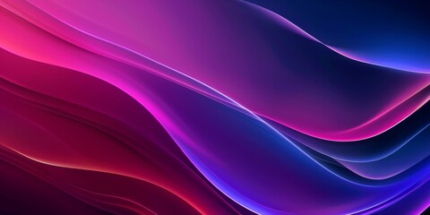 Obraz premium Vibrant and lively waves of pink, purple, and blue come together to create a striking dynamic abstract background